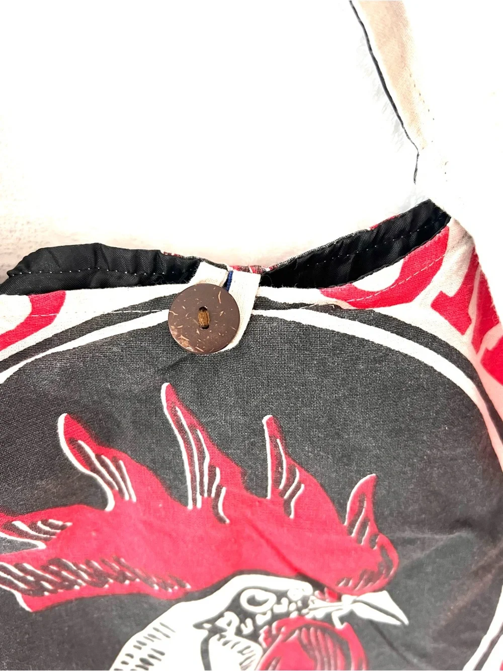 Rooster Flour Sack Purse Bag Cotton Tote Vintage Look Feed Sack Cross Body Boho